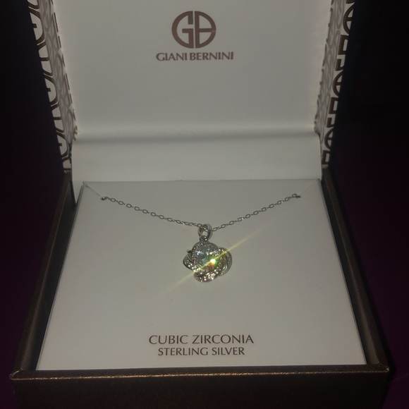 cubic zirconia diamond necklace - Picture 1 of 2